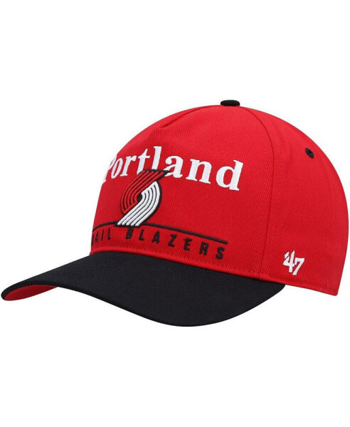 Men's Red, Black Portland Trail Blazers Super Hitch Adjustable Hat