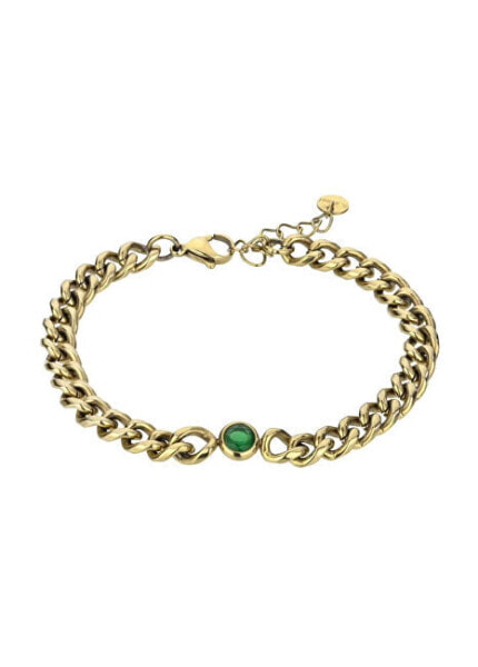 Decent Gold Plated Kendall Green Bracelet MCB23080G