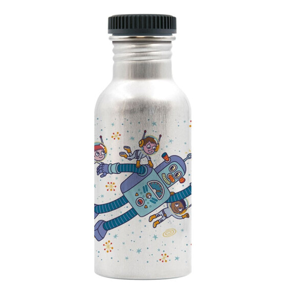 Бутылка для воды из алюминия Laken Space Robot 600 мл