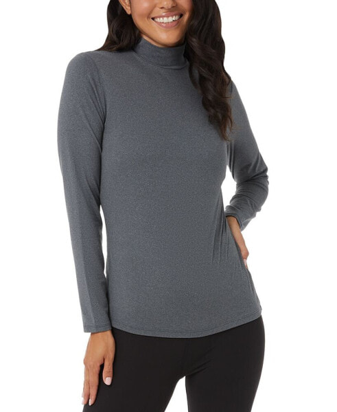 Women's Mock-Neck Long-Sleeve Top