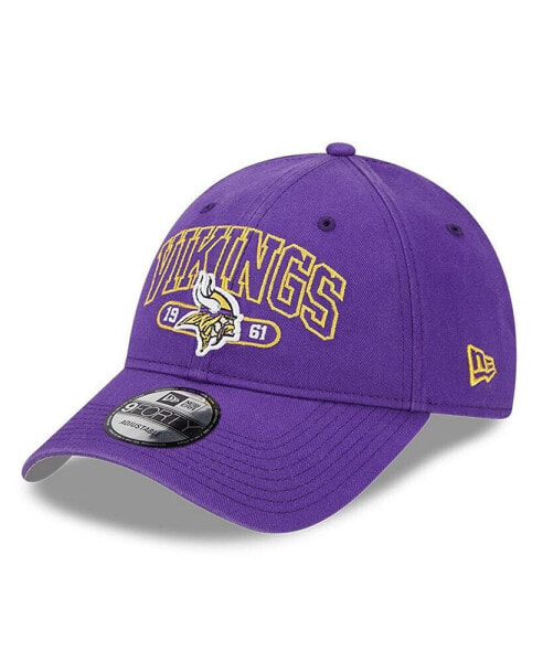 Men's Purple Minnesota Vikings Outline 9FORTY Snapback Hat