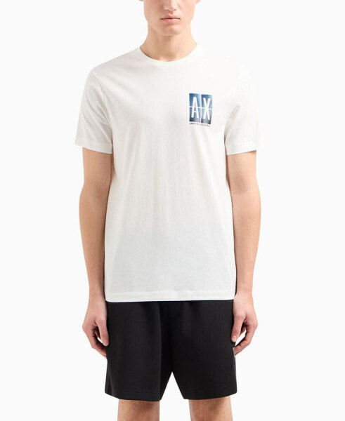 Men's Regular-Fit Gradient Box Logo Graphic T-Shirt