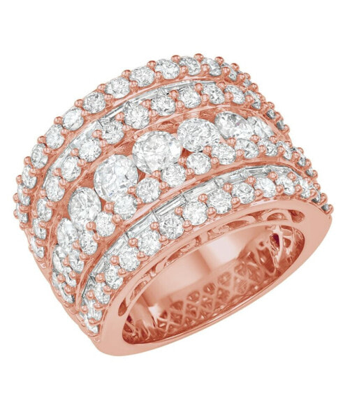 Diamond Five Row Band (5 ct. t.w.) in 14k White, Yellow or Rose Gold