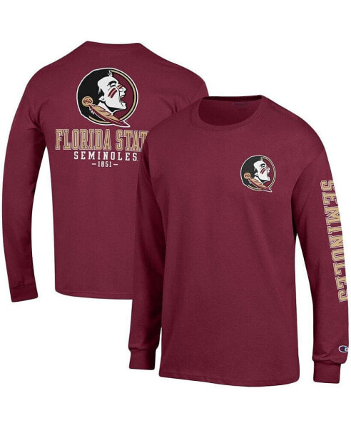 Men's Garnet Florida State Seminoles Team Stack Long Sleeve T-shirt