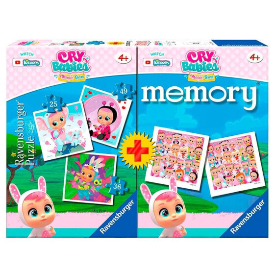 Пазлы развивающие Ravensburger Cry Babies 3 Puzzles+Memory Multipack