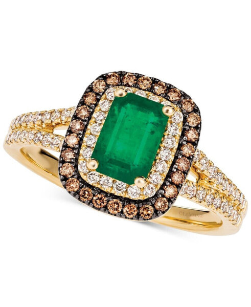 Кольцо Le Vian costa Smeralda Emerald & Diamond Halo