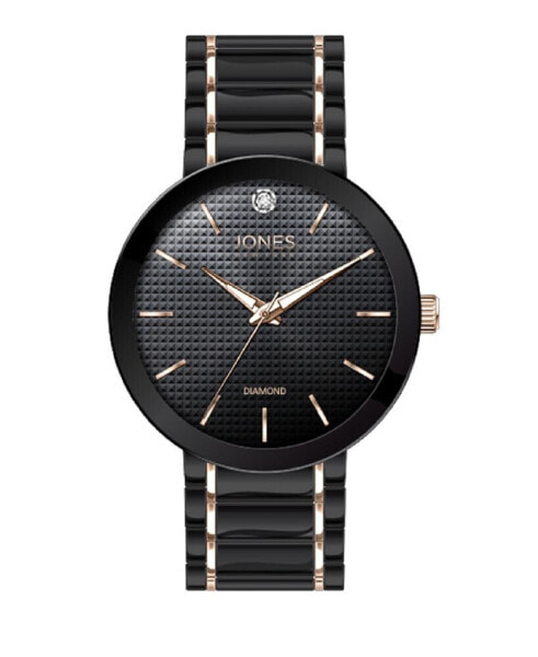 Часы и аксессуары Jones New York мужские аналоговые блестящие двухтоновые металлические браслеты 42 мм