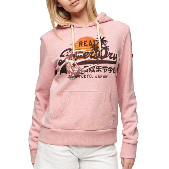 Толстовка Superdry La Vl Graphic R Hoodie