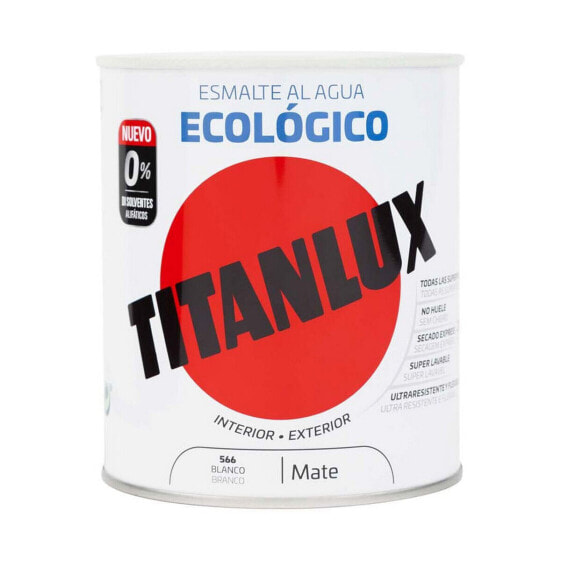 Эмаль для отделки TitanLux Акриловая 02t056614 Экологичная 250 мл Белая Матовая