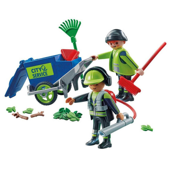 PLAYMOBIL Urban Cleaning Team Construction Game