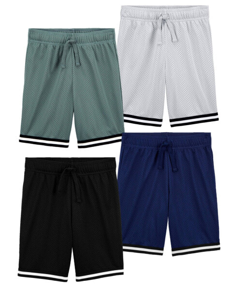 Шорты спортивные Carter's "Kid 4-Pack Sporty Mesh"