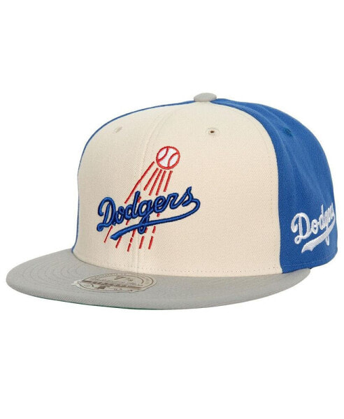 Men's Cream, Gray Los Angeles Dodgers 100th Anniversary Homefield Fitted Hat