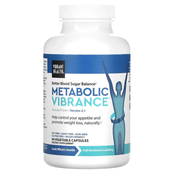 БАД Ресвератрол Vibrant Health Metabolic Vibrance, Версия 2, 90 капсул