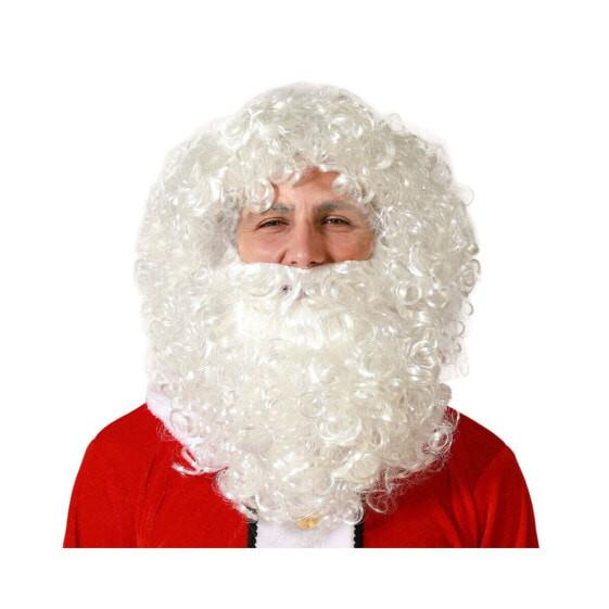 Парик Дед Мороз Белый Борода