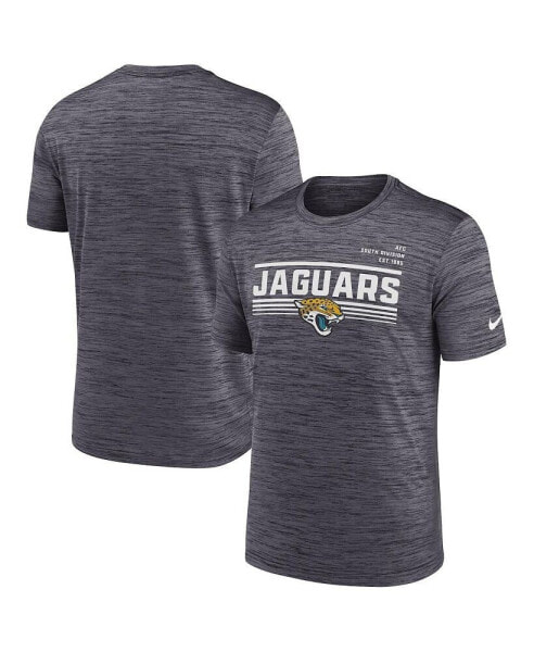 Men's Anthracite Jacksonville Jaguars Yardline Velocity Performance T-shirt