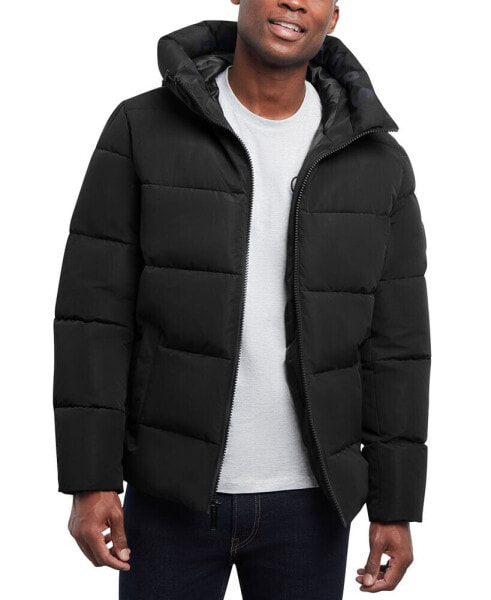 Men's Quilted Hooded Puffer Jacket