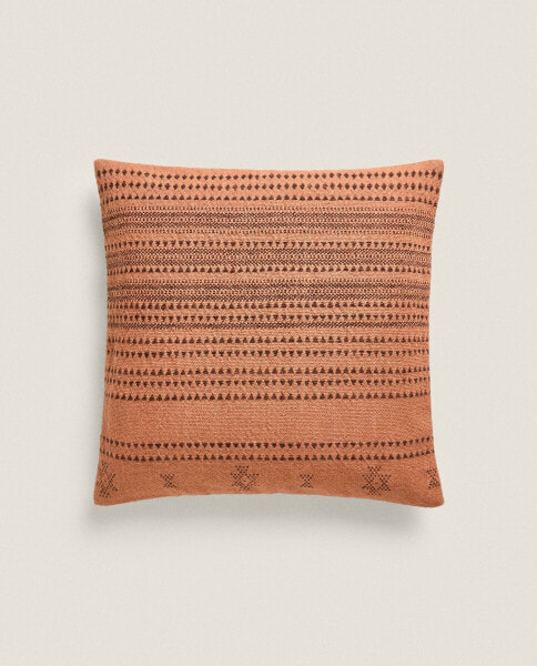 Geometric print cushion cover