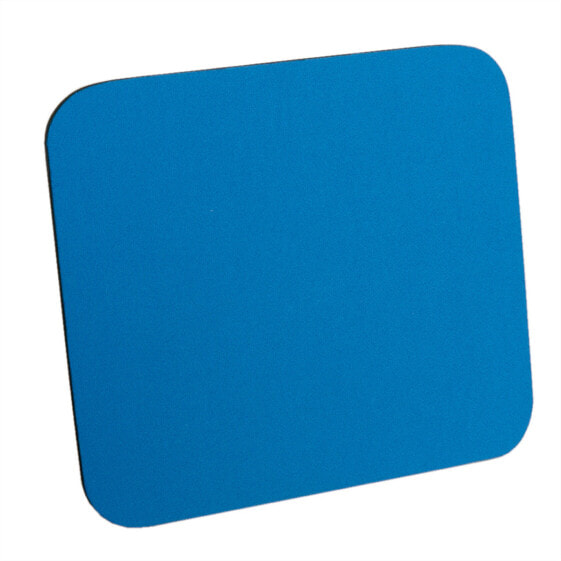 ROLINE Mouse Pad - Cloth blue - Blue - Monochromatic - Nylon - Wrist rest - Non-slip base