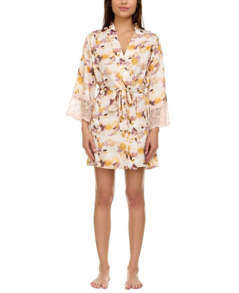 Women's Cindy Floral Satin Robe