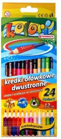 Цветные карандаши Penmate Kredki oĹ‚Ăłwkowe Kolori 24 колоритные