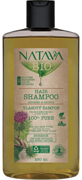 Natava Bio Thistle Bio Hair Shampoo Мягкий шампунь, способствующий естественному росту волос 250 мл
