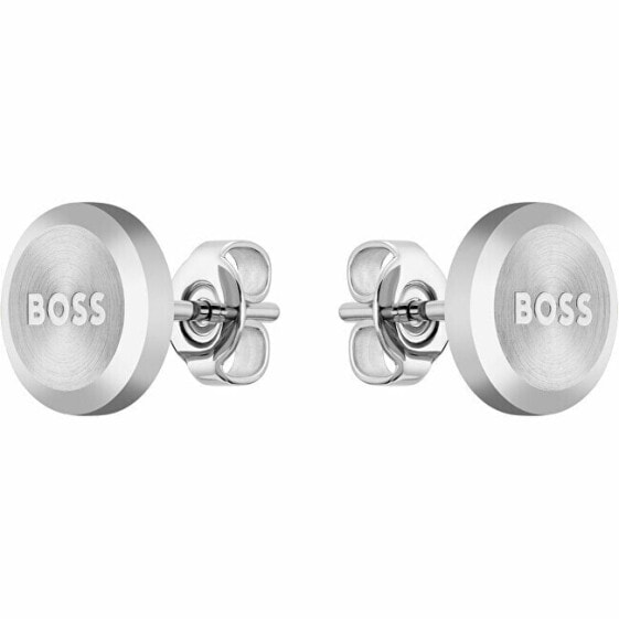 Minimalist steel earrings Yann 1580477