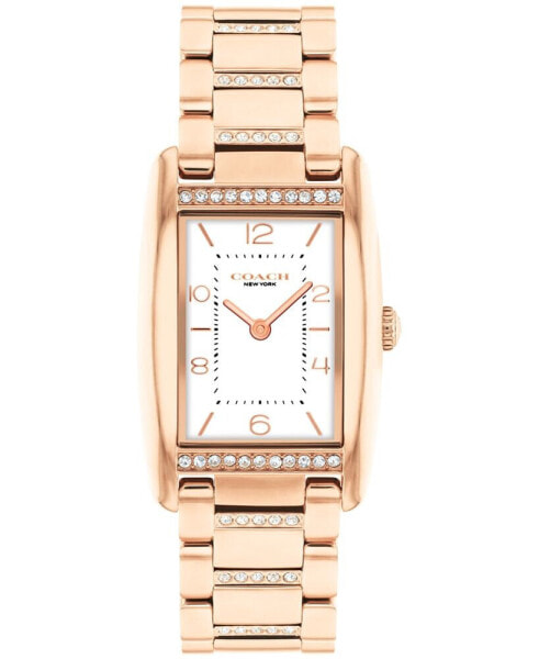 Women's Reese Rose Gold-Tone Stainless Steel Crystal Watch 24mm
