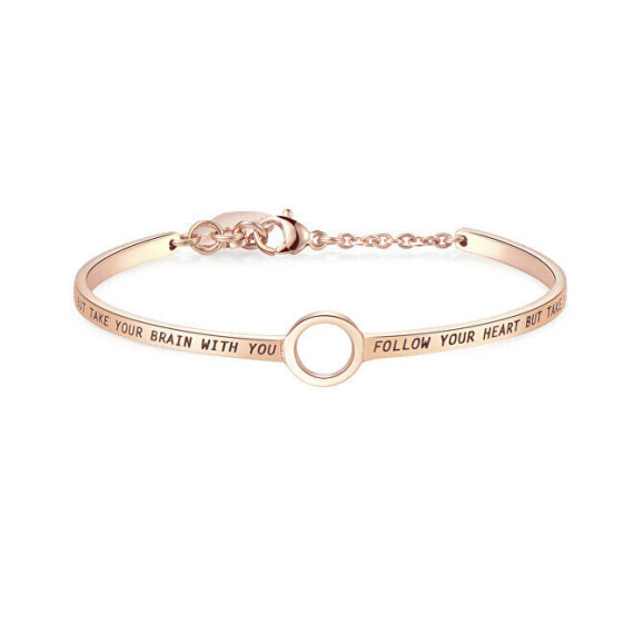 Pink gilded bracelet Happy SHAE14
