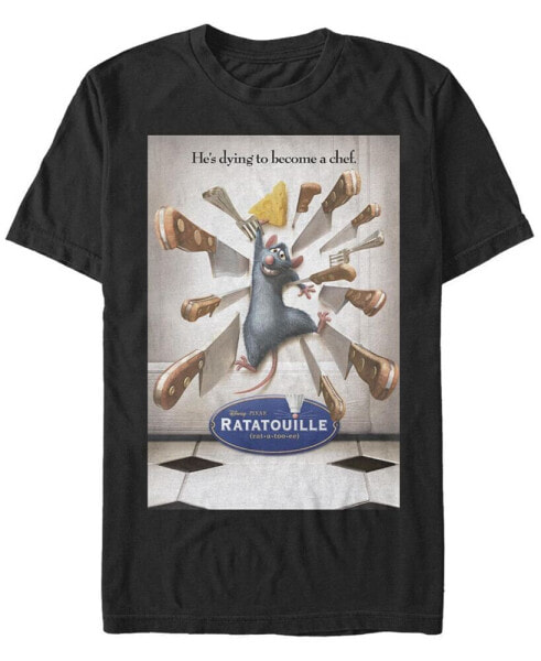 Men's Ratatouille Poster Short Sleeve Crew T-shirt