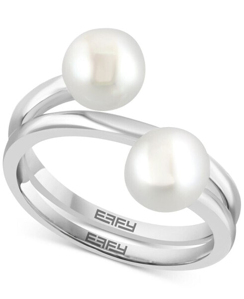 EFFY® Cultured Freshwater Pearl (7mm) Coil Ring in Sterling Silver