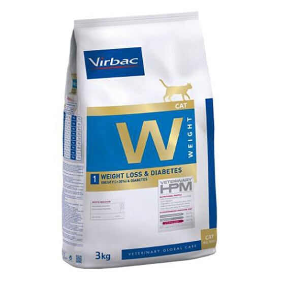 VIRBAC HPM Weight Loss Diabetes W1 3kg Cat Food