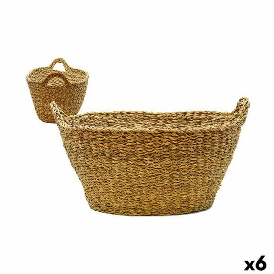 Корзина с ручками Gift Decor Basket Brown 40 L 50 x 30 x 32 см (6 штук)