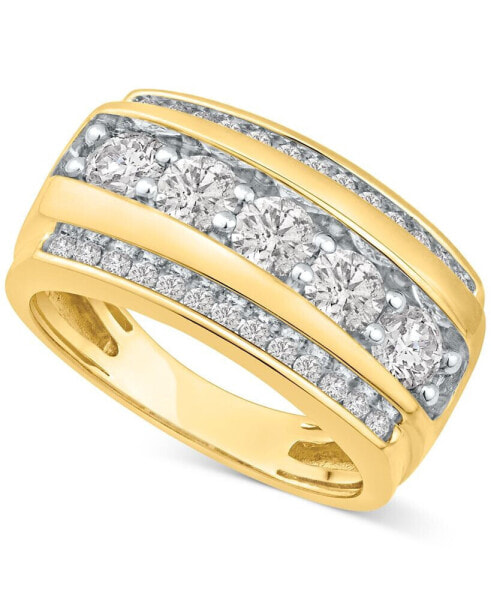 Кольцо Macy's Diamond Multirow Band 10k Gold