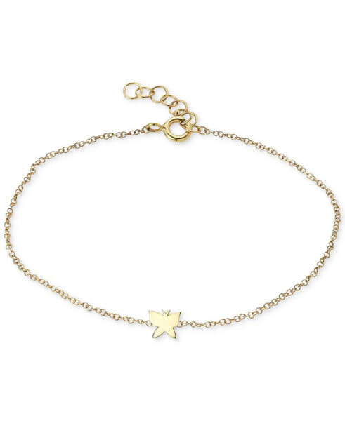 Butterfly Link Bracelet in 14K Gold