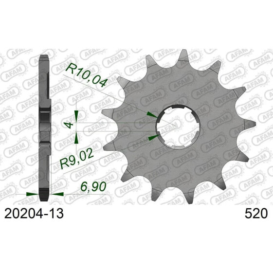 AFAM 20204 Front Sprocket