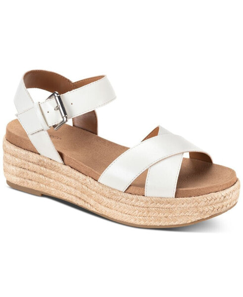 Women's Emberr Ankle-Strap Espadrille Platform Wedge Sandals, Created for Macy's