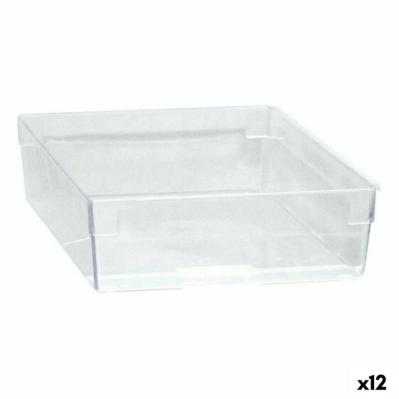 Универсальная коробка модульная Прозрачный 22,5 x 15,5 x 5,3 cm (12 штук)