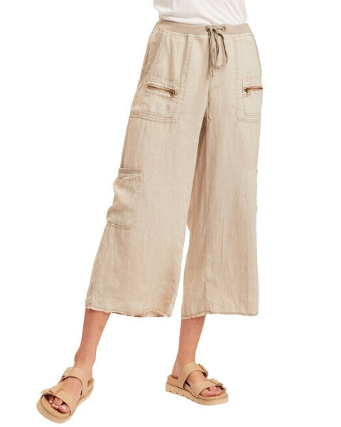 Xcvi Staccia Linen Gaucho Pant Women's L