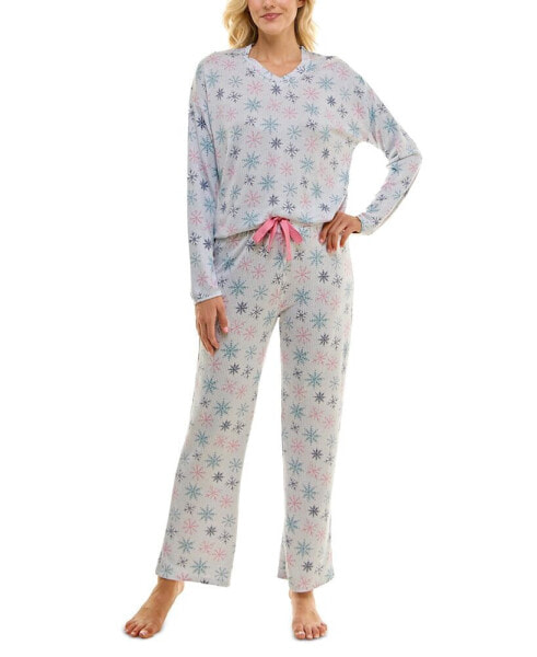 Women's 2-Pc. Whisperluxe Printed Pajamas Set