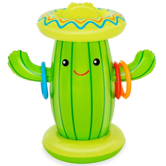 BESTWAY Inflatable Cactus Set With Water Sprayer And Rings 105x60 cm