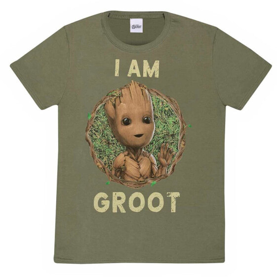 HEROES I Am Groot Badge Short Sleeve T-Shirt