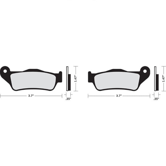 DRAG SPECIALTIES Organic FAD643 Brake Pads