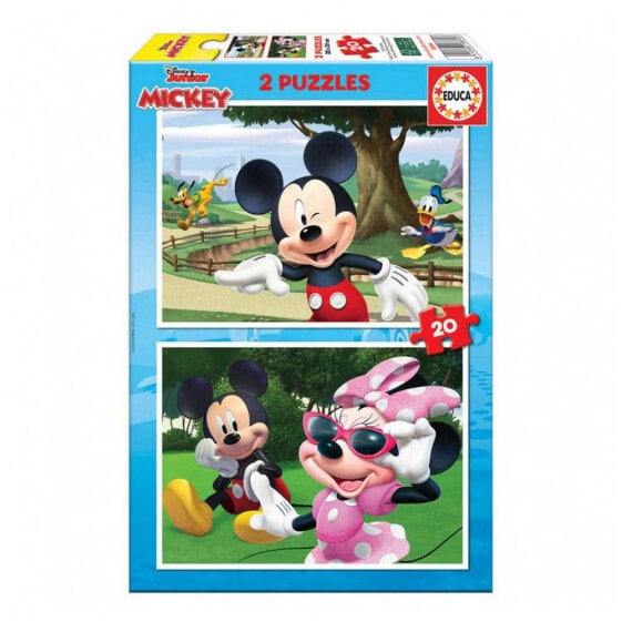 Развивающий пазл EDUCA BORRAS 2X20 Mickey & Friends