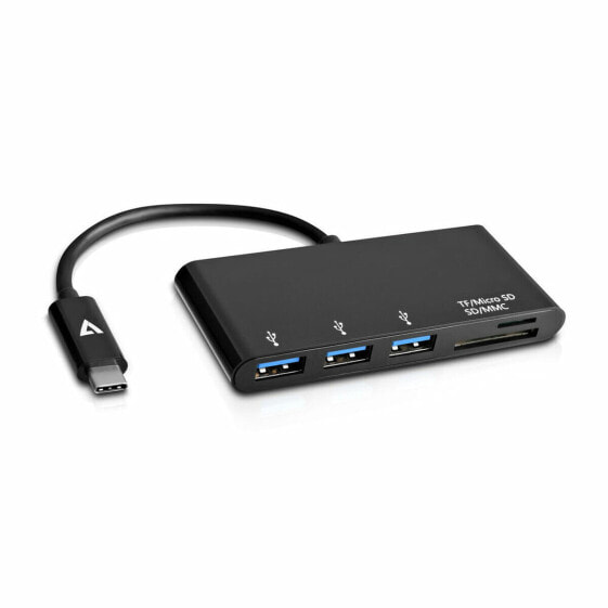 USB-разветвитель V7 V7UC3U-HUB-BLK-1E