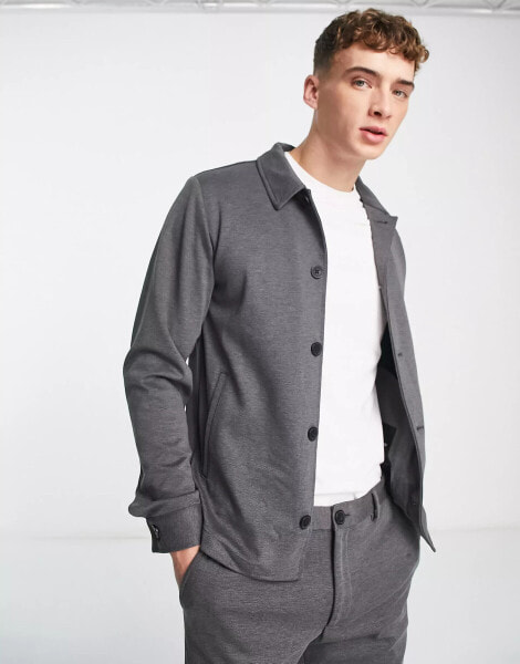 Jack & Jones Premium slim jersey suit jacket in grey