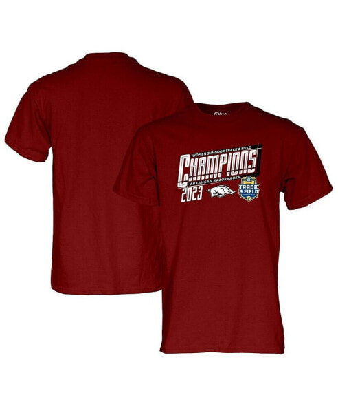 Men's Cardinal Arkansas Razorbacks 2023 SEC Women's Indoor Track and Field Champions Locker Room T-shirt