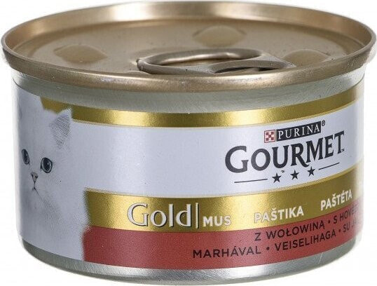 PURINA NESTLE Gourmet Gold mokra karma dla kota mus z wołowiny 85g