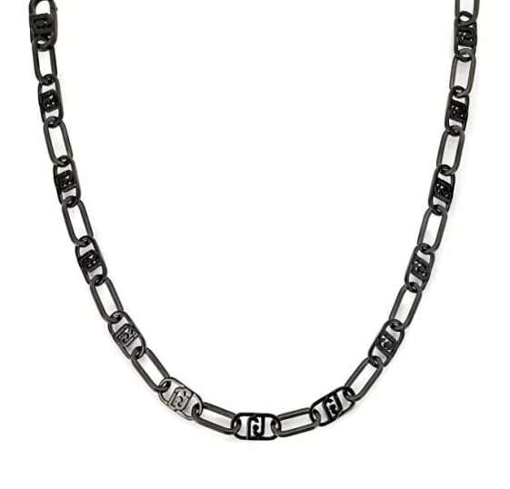 Distinctive black necklace made of steel Fashion LJ2230