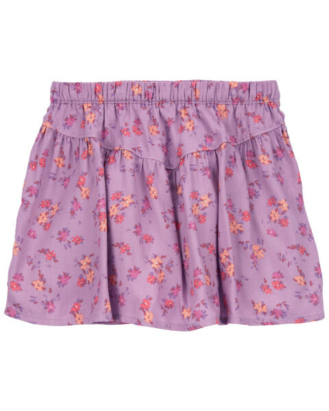 Kid Floral Print Skort Made With LENZING™ ECOVERO™ 12