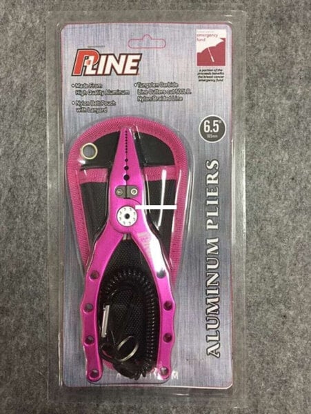 P-Line 6.5" Aluminum Fishing Pliers - Pink - PAP65-PNK - Free Ship